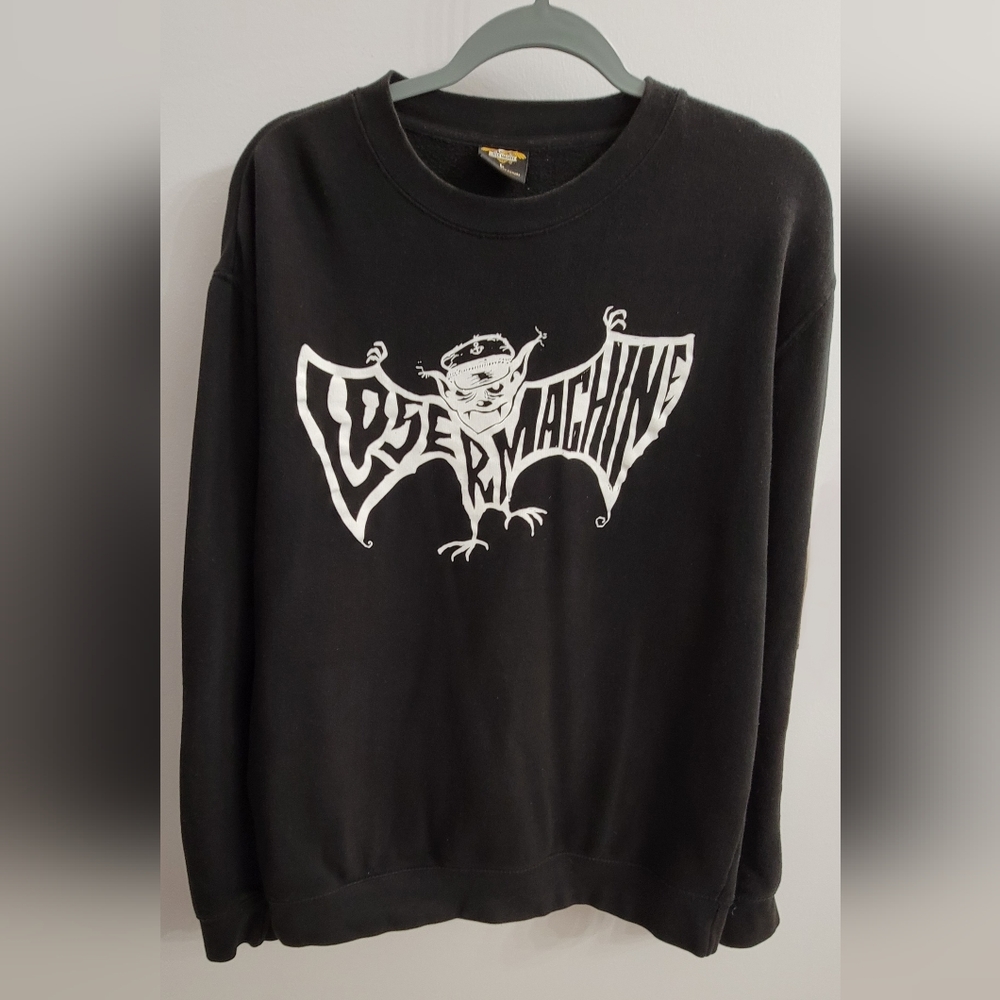 Loser Machine Men's Sweatshirt, LG, Black